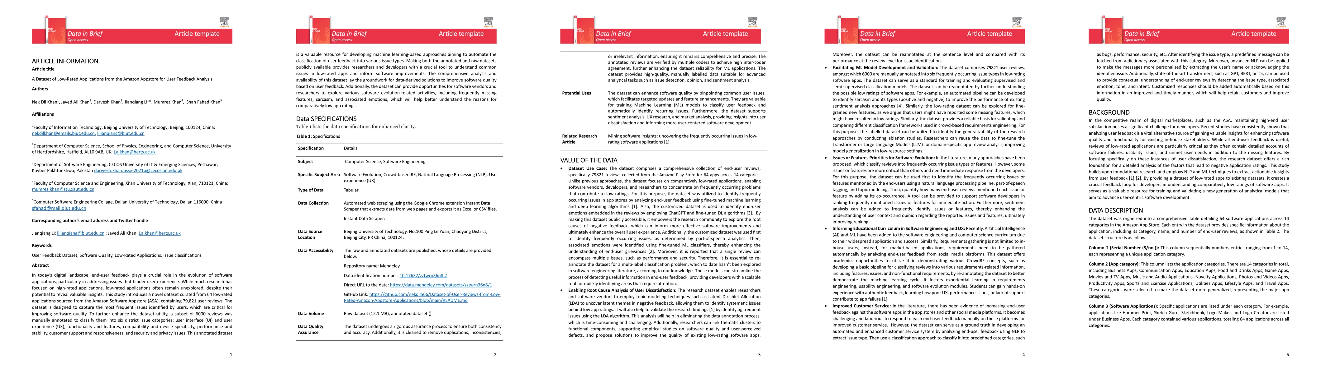 Thumbnail for A Dataset of Low-Rated Applications from the Amazon Appstore for User Feedback Analysis