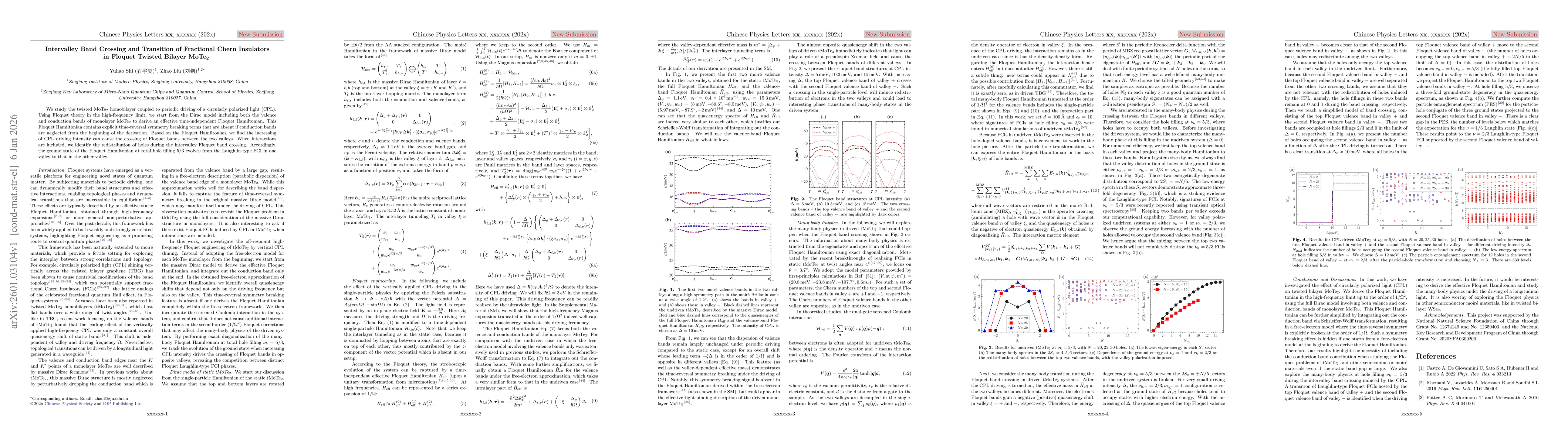 Thumbnail for Intervalley Band Crossing and Transition of Fractional Chern Insulators in Floquet Twisted Bilayer MoTe$_2$