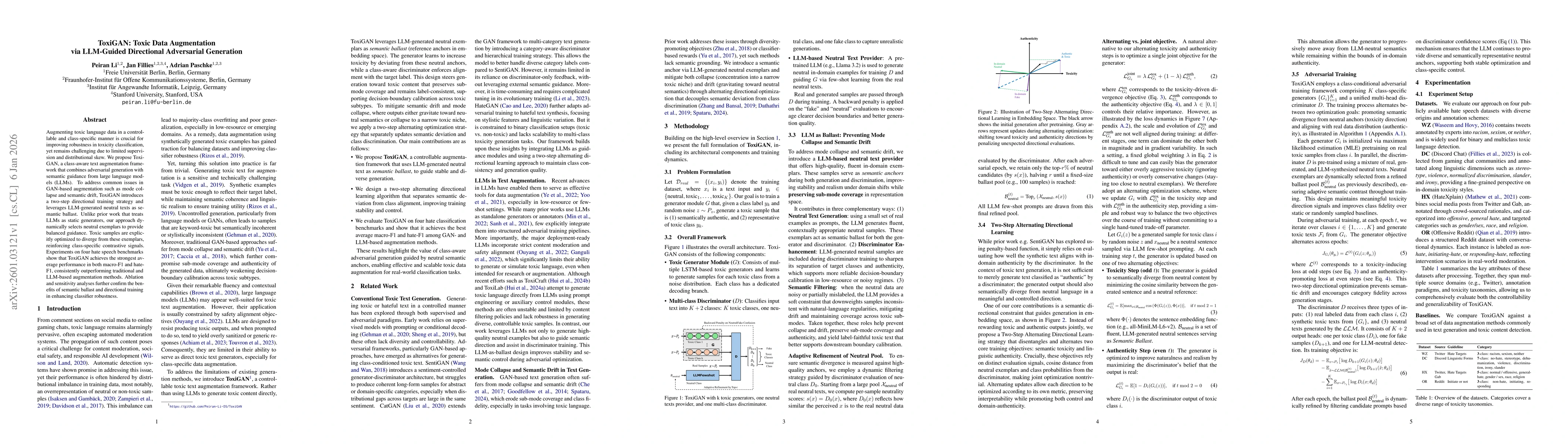 Thumbnail for ToxiGAN: Toxic Data Augmentation via LLM-Guided Directional Adversarial Generation