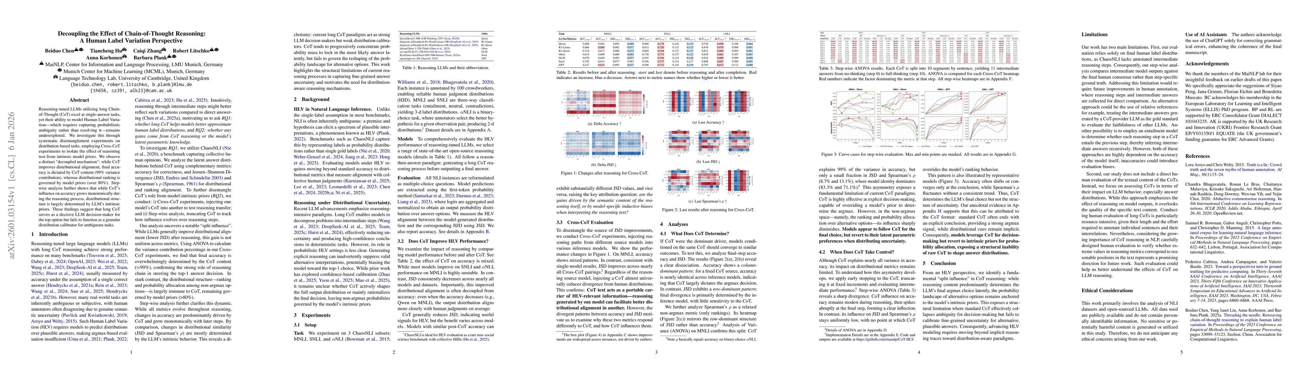 Thumbnail for Decoupling the Effect of Chain-of-Thought Reasoning: A Human Label Variation Perspective