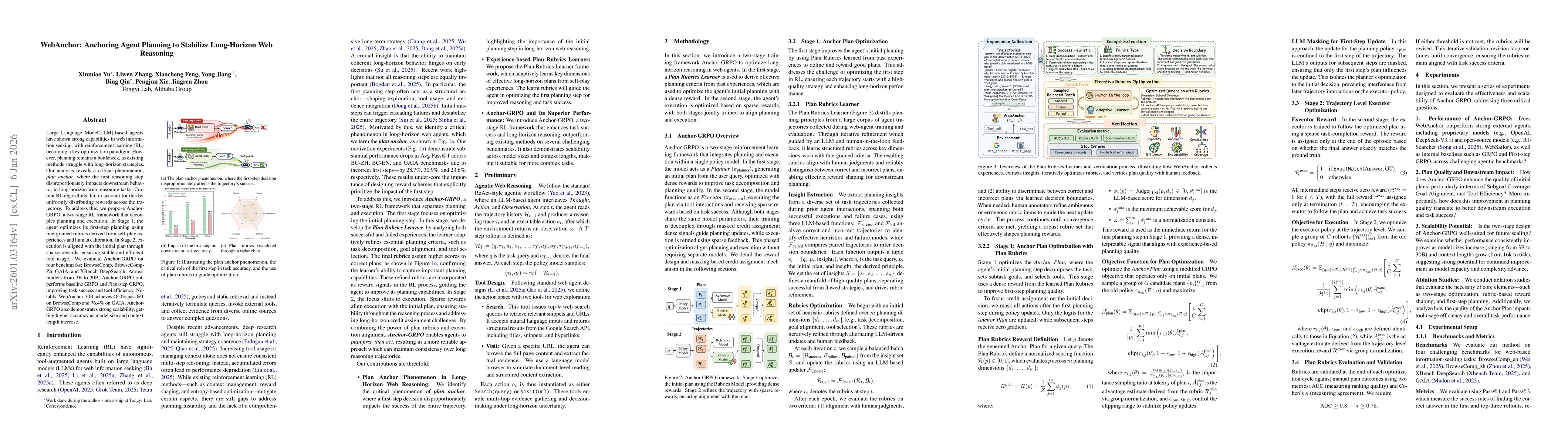 Thumbnail for WebAnchor: Anchoring Agent Planning to Stabilize Long-Horizon Web Reasoning