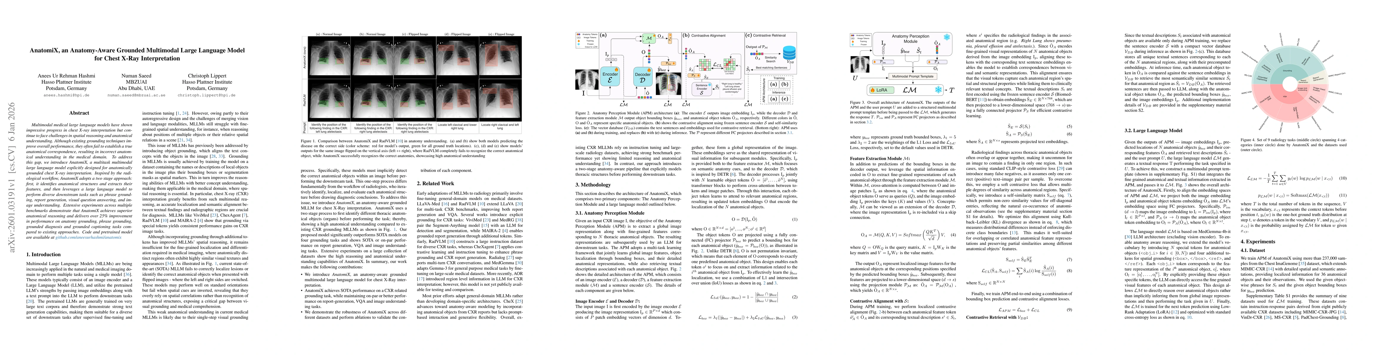 Thumbnail for AnatomiX, an Anatomy-Aware Grounded Multimodal Large Language Model for Chest X-Ray Interpretation