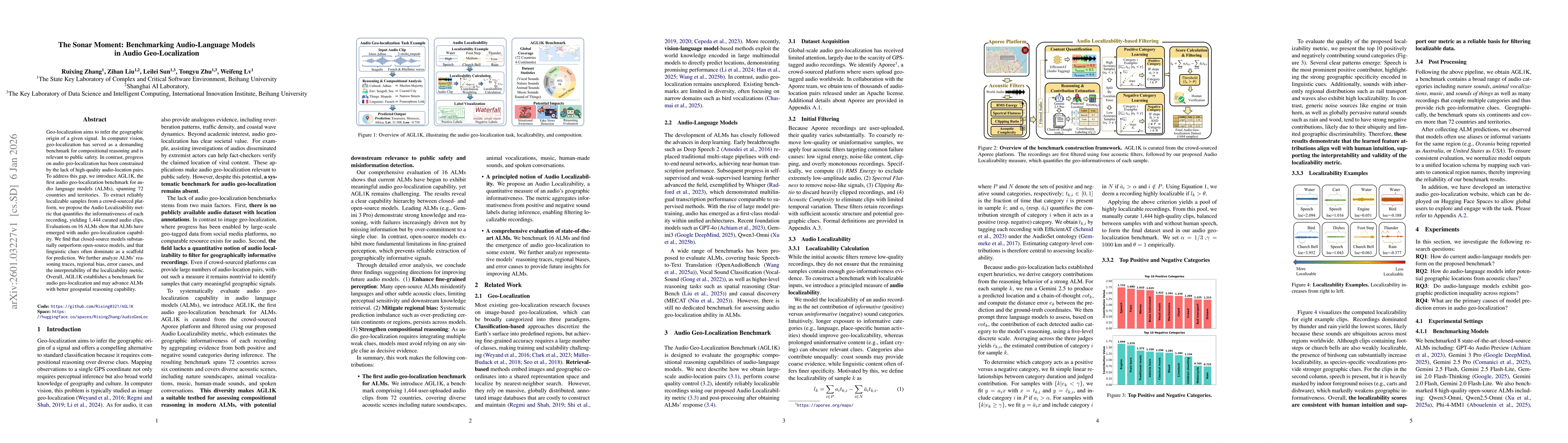 Thumbnail for The Sonar Moment: Benchmarking Audio-Language Models in Audio Geo-Localization