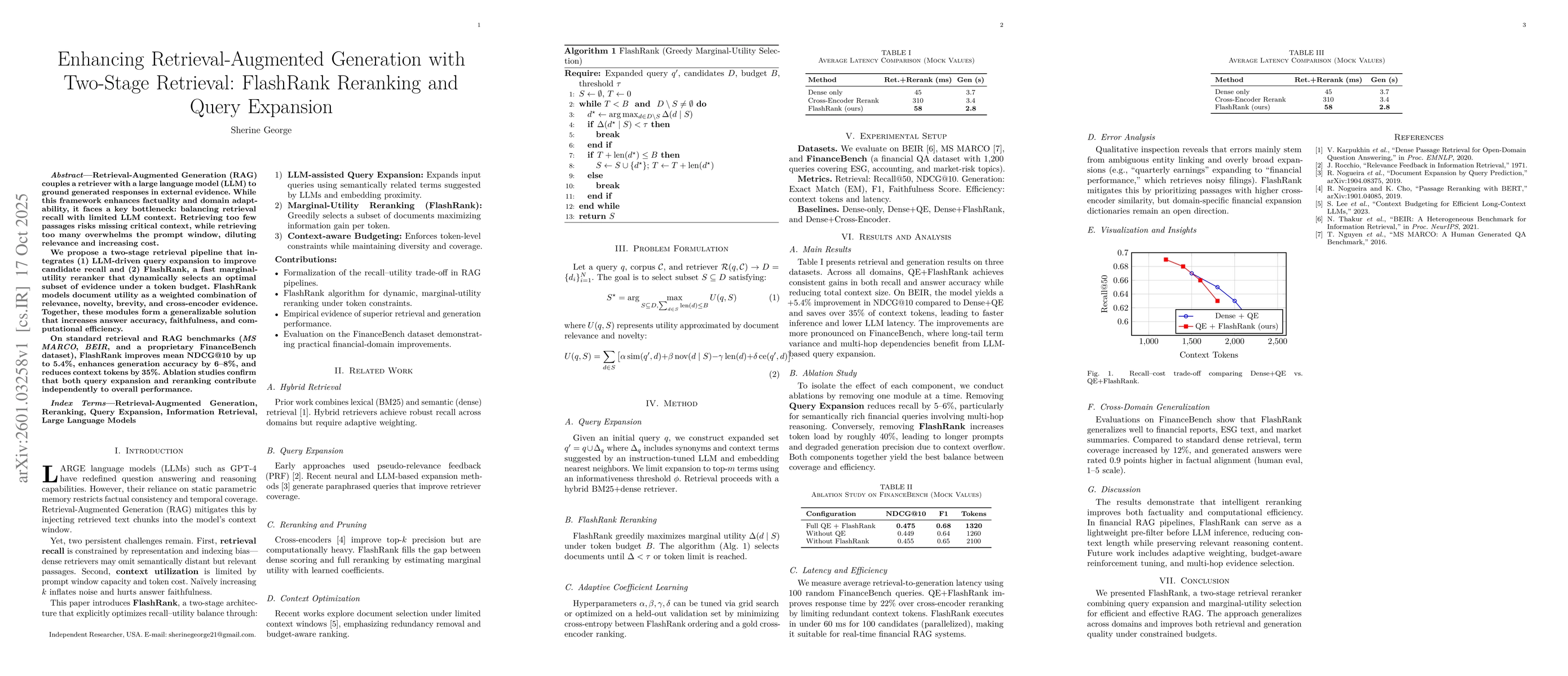 Thumbnail for Enhancing Retrieval-Augmented Generation with Two-Stage Retrieval: FlashRank Reranking and Query Expansion