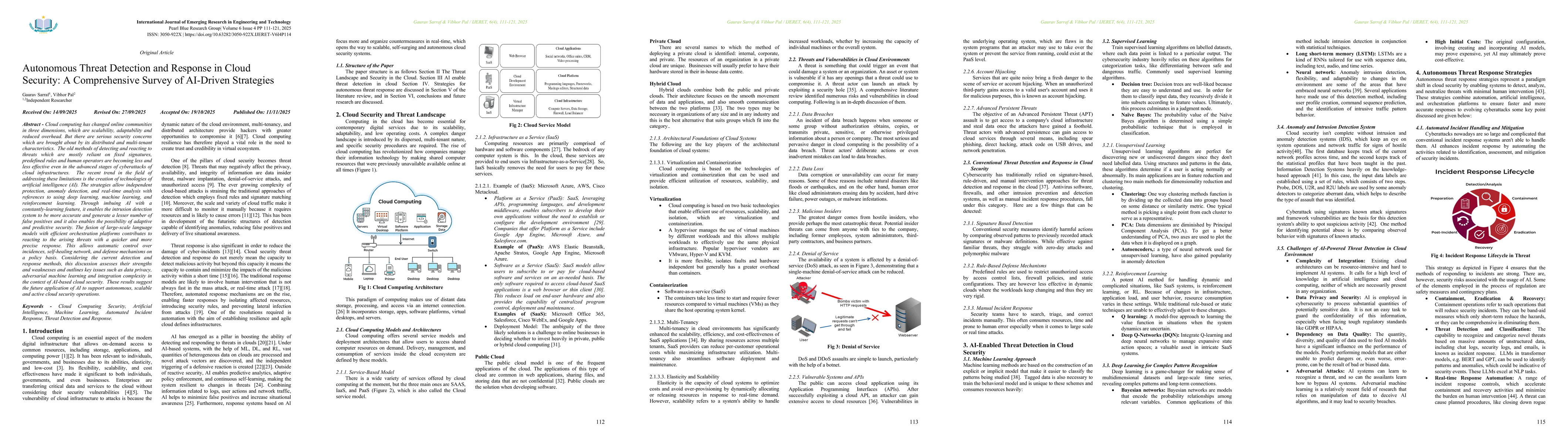 Thumbnail for Autonomous Threat Detection and Response in Cloud Security: A Comprehensive Survey of AI-Driven Strategies