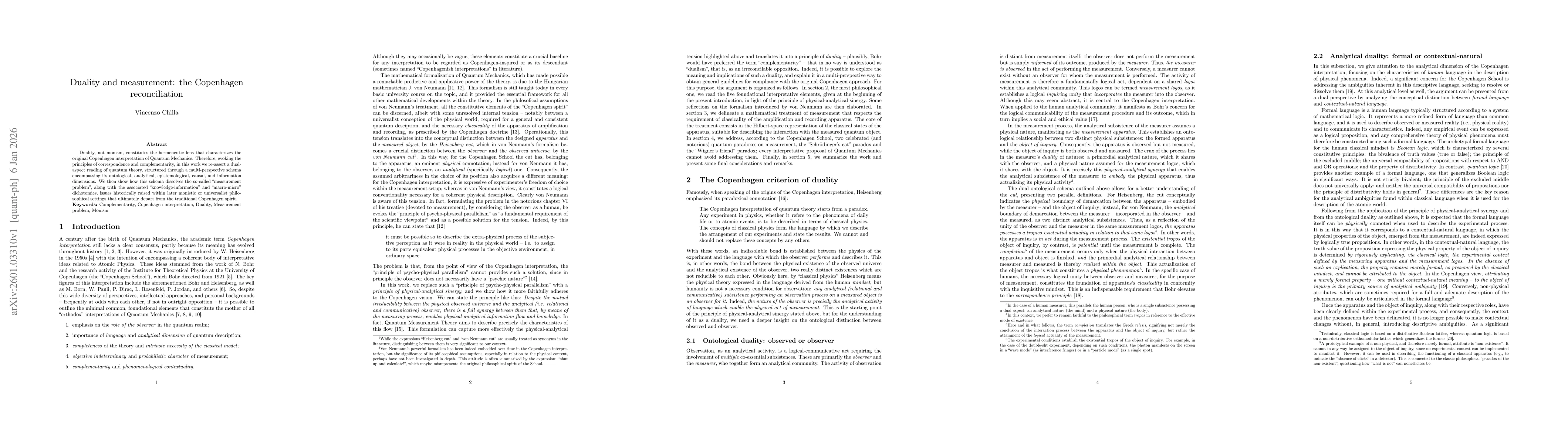 Thumbnail for Duality and measurement: the Copenhagen reconciliation