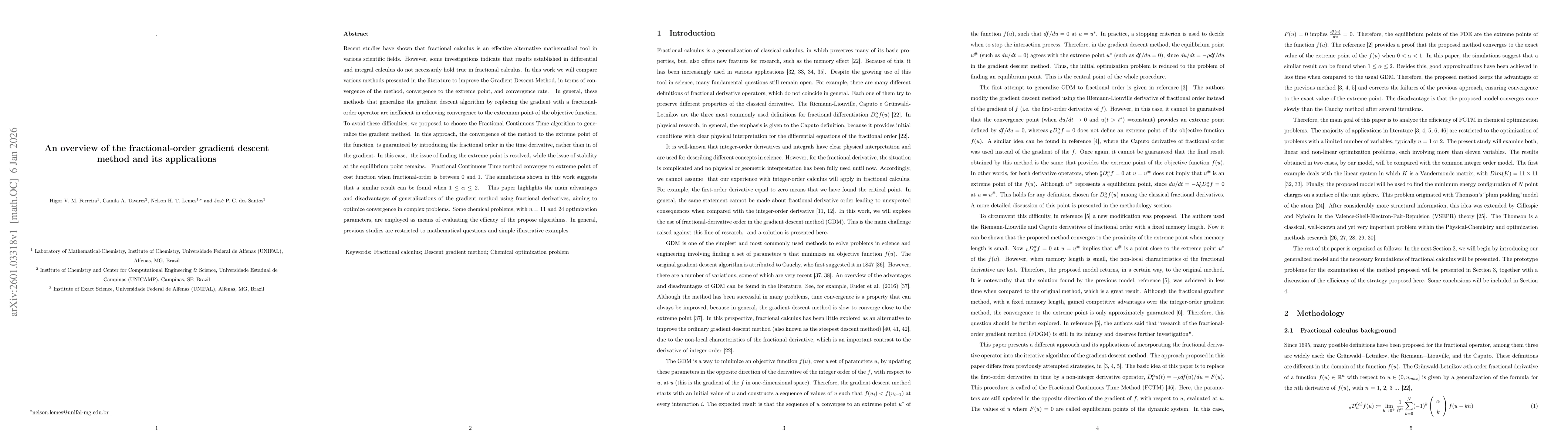 Thumbnail for An overview of the fractional-order gradient descent method and its applications