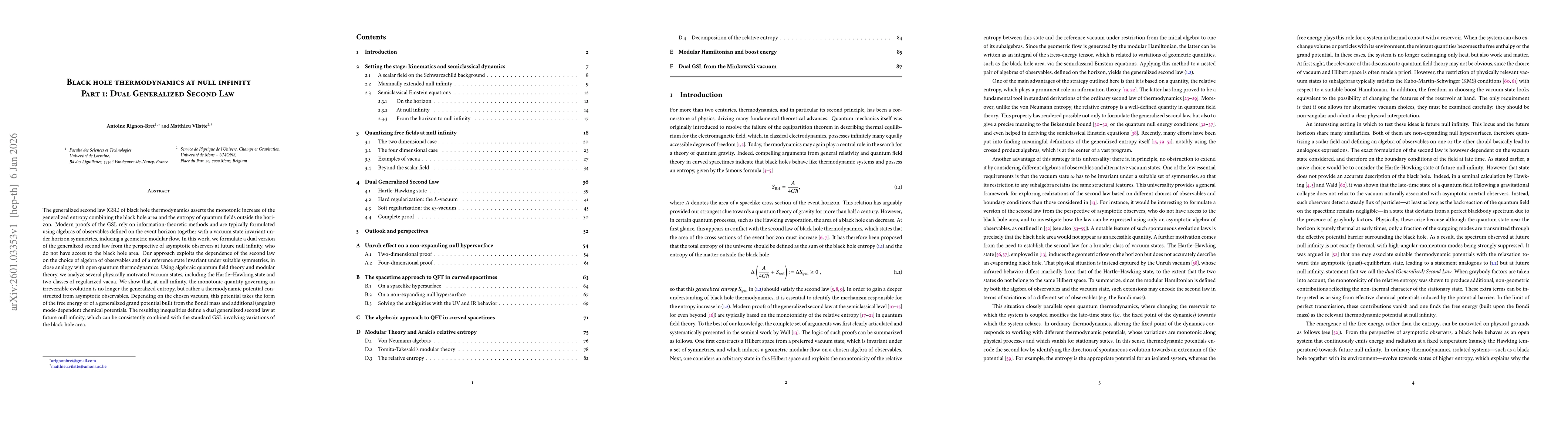 Thumbnail for Black hole thermodynamics at null infinity. Part 1: Dual Generalized Second Law