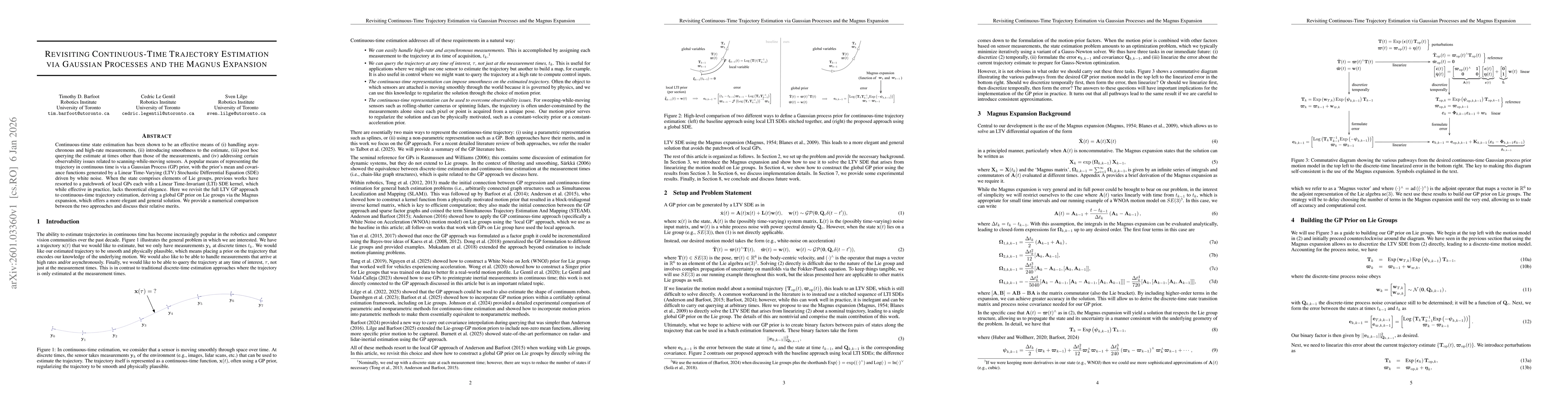 Thumbnail for Revisiting Continuous-Time Trajectory Estimation via Gaussian Processes and the Magnus Expansion