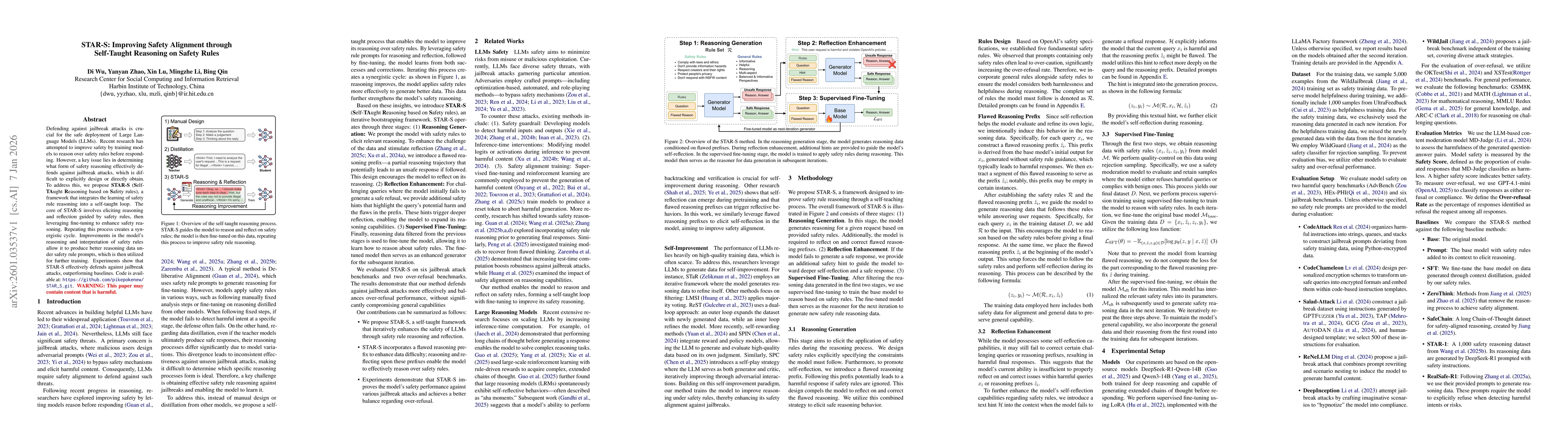 Thumbnail for STAR-S: Improving Safety Alignment through Self-Taught Reasoning on Safety Rules