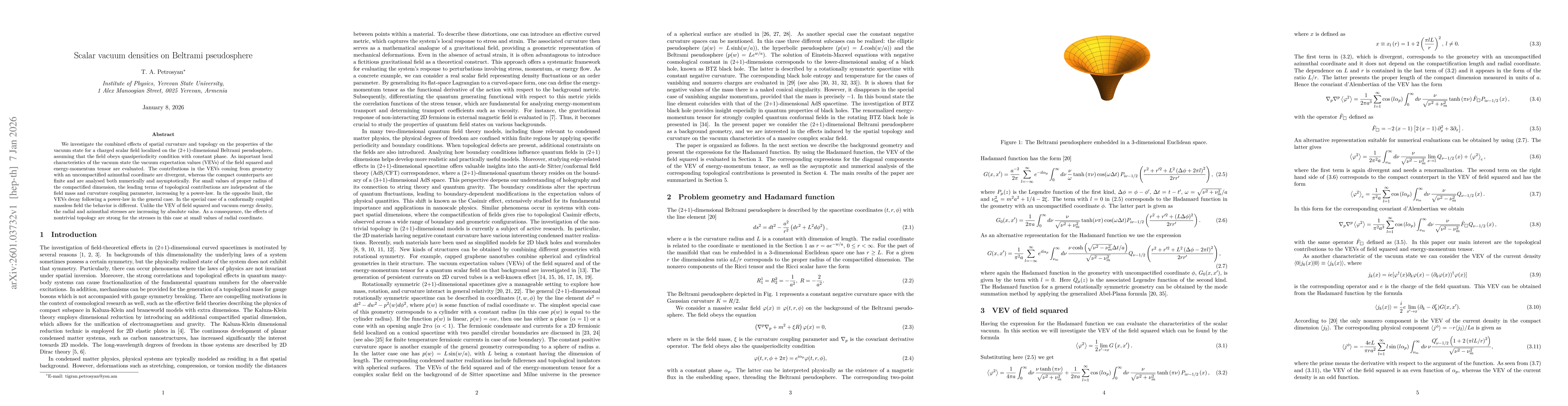 Thumbnail for Scalar vacuum densities on Beltrami pseudosphere