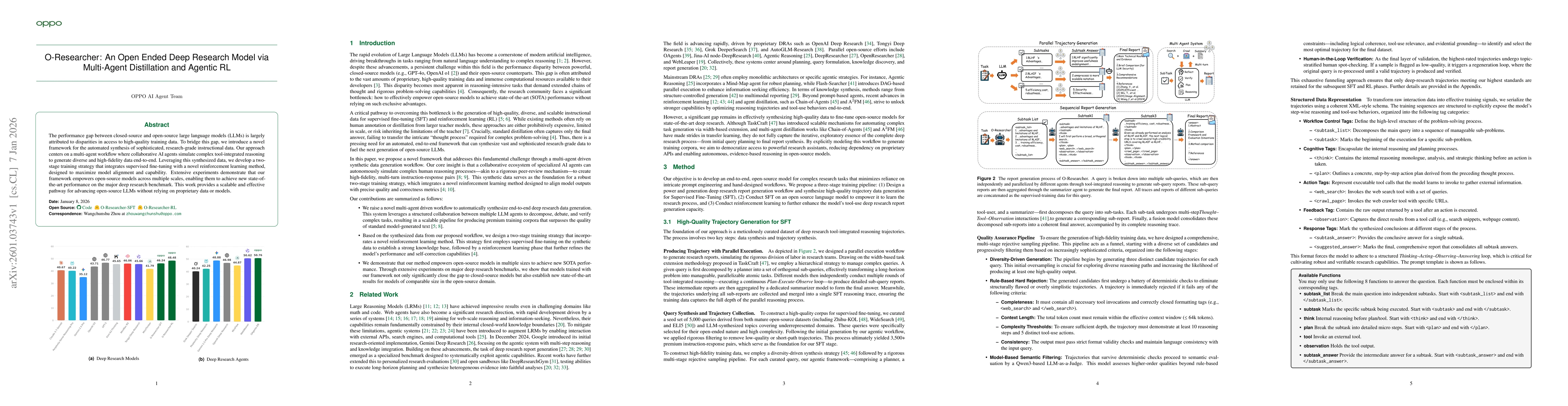 Thumbnail for O-Researcher: An Open Ended Deep Research Model via Multi-Agent Distillation and Agentic RL