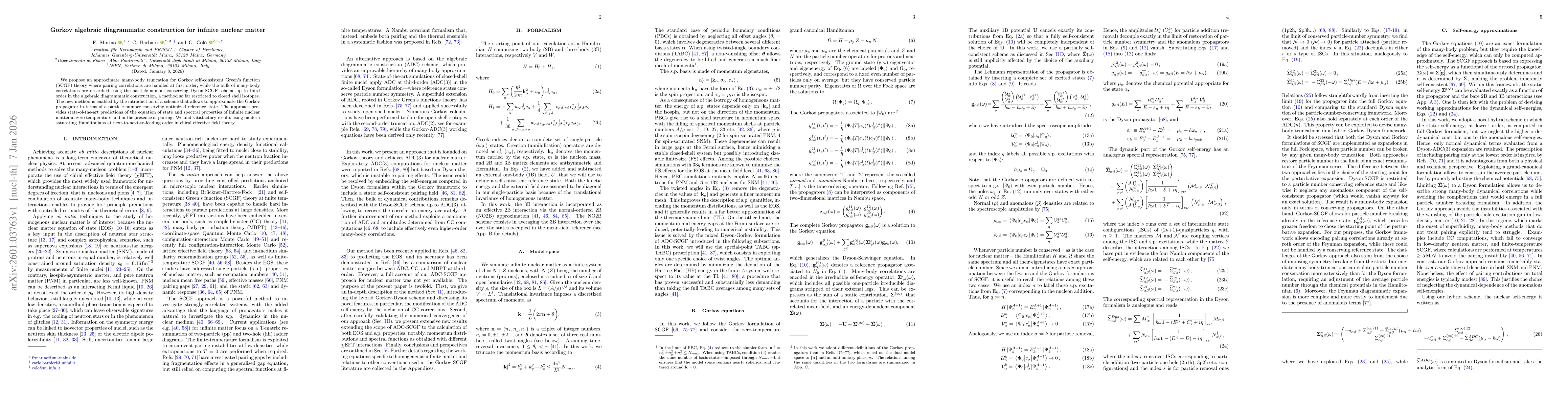 Thumbnail for Gorkov algebraic diagrammatic construction for infinite nuclear matter