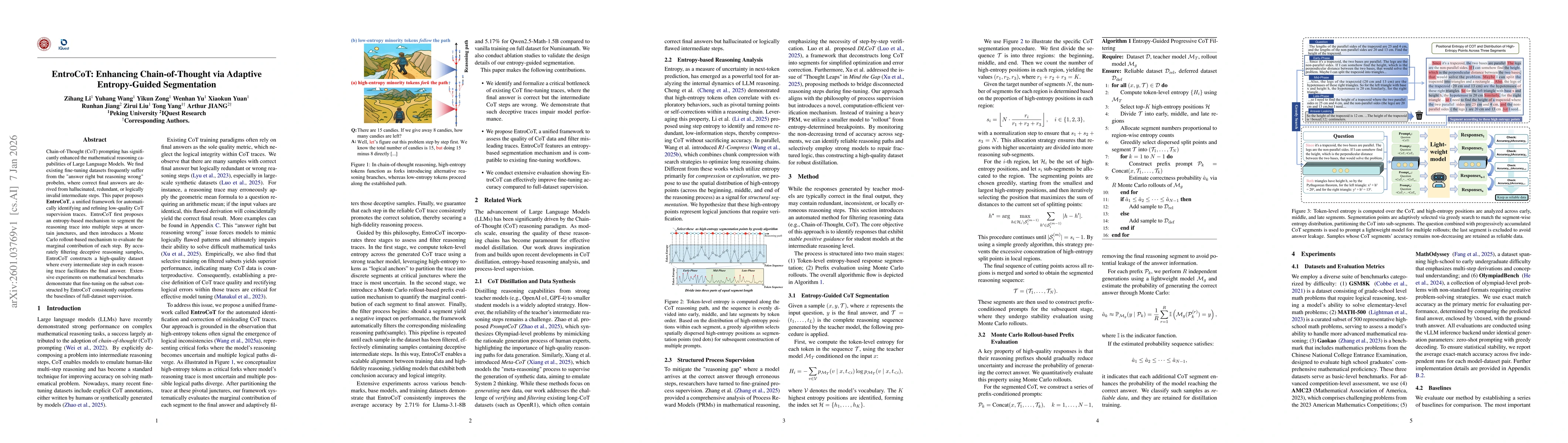 Thumbnail for EntroCoT: Enhancing Chain-of-Thought via Adaptive Entropy-Guided Segmentation