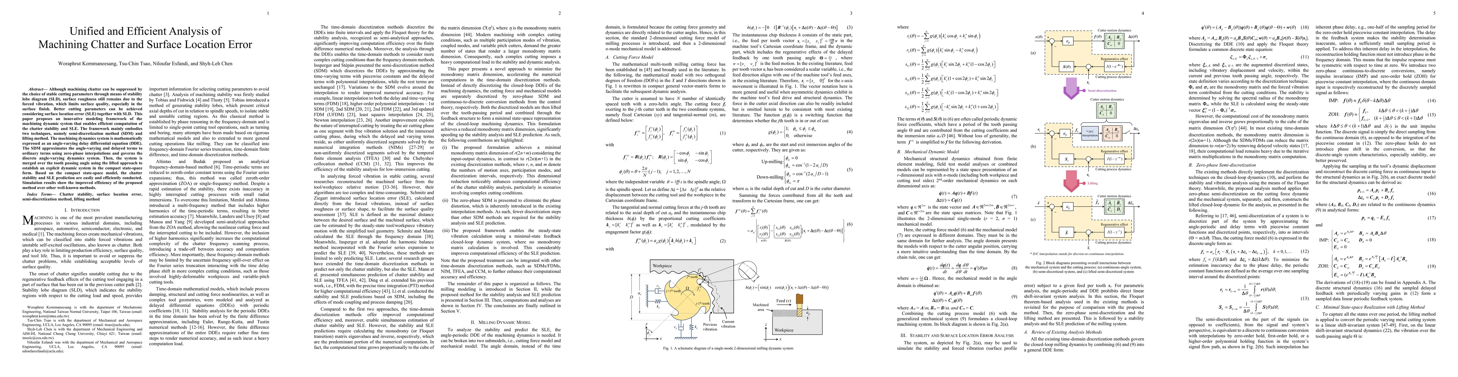 Thumbnail for Unified and Efficient Analysis of Machining Chatter and Surface Location Error