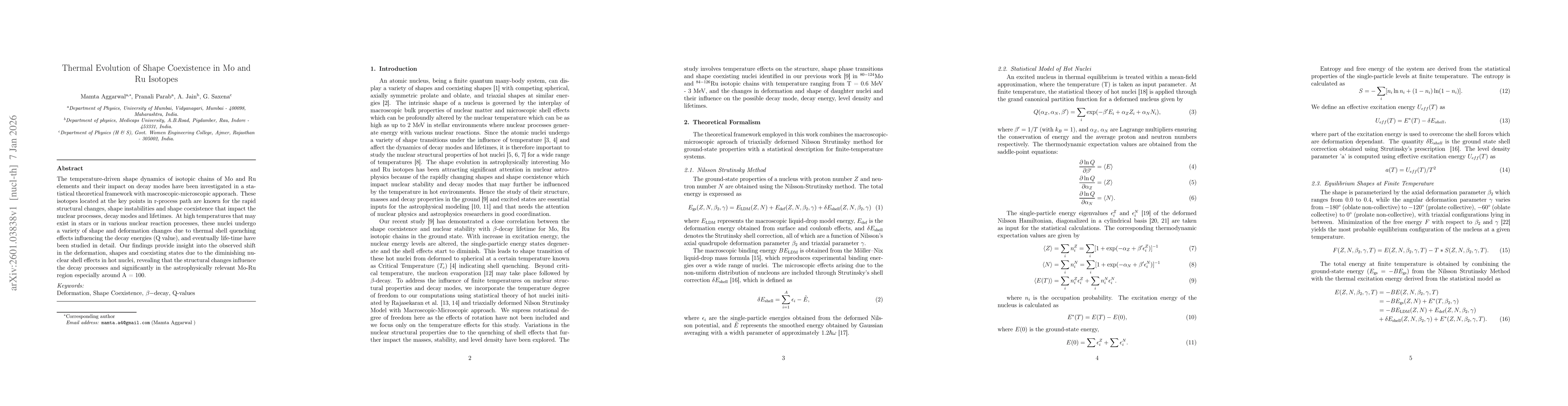 Thumbnail for Thermal Evolution of Shape Coexistence in Mo and Ru Isotopes