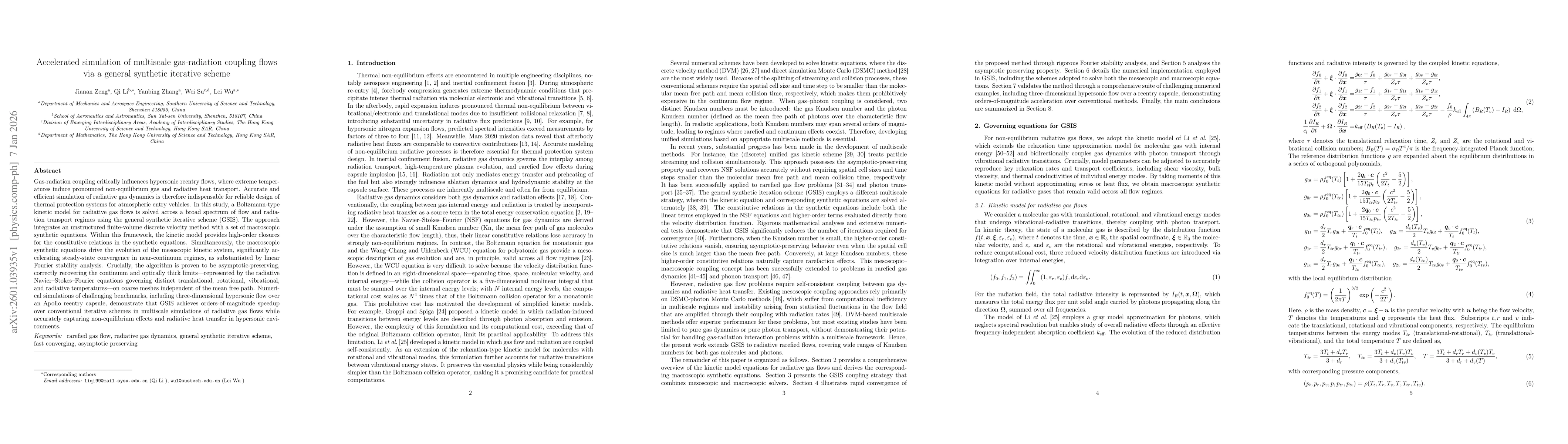 Thumbnail for Accelerated simulation of multiscale gas-radiation coupling flows via a general synthetic iterative scheme