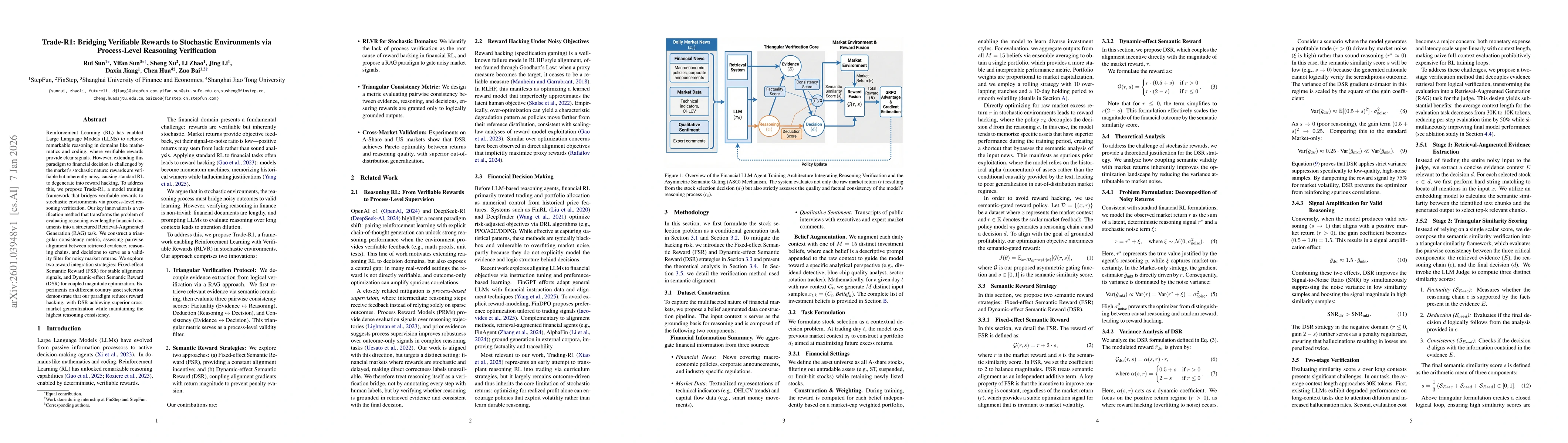 Thumbnail for Trade-R1: Bridging Verifiable Rewards to Stochastic Environments via Process-Level Reasoning Verification