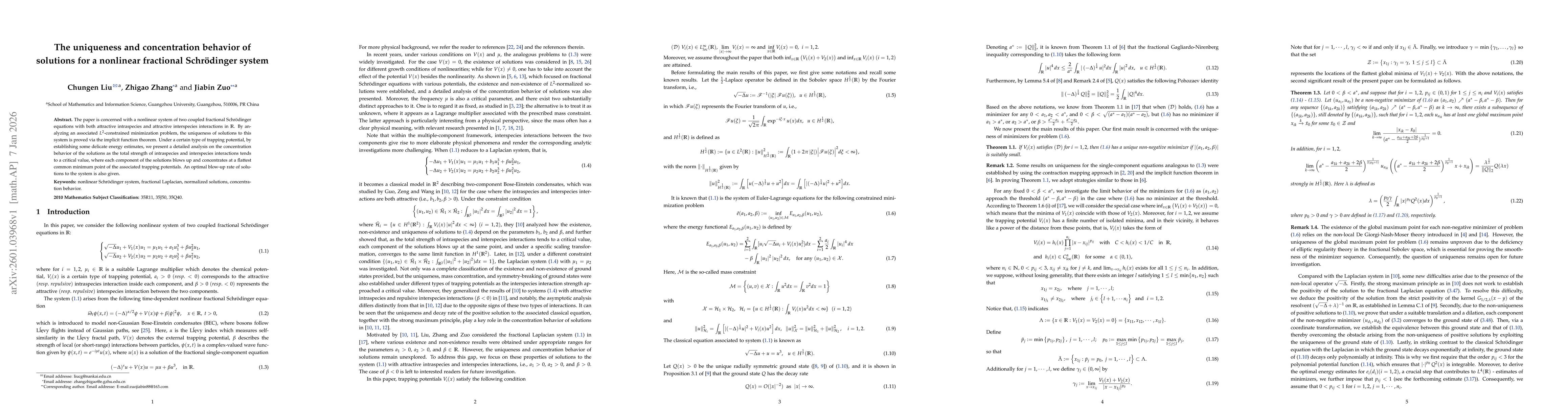 Thumbnail for The uniqueness and concentration behavior of solutions for a nonlinear fractional Schrödinger system