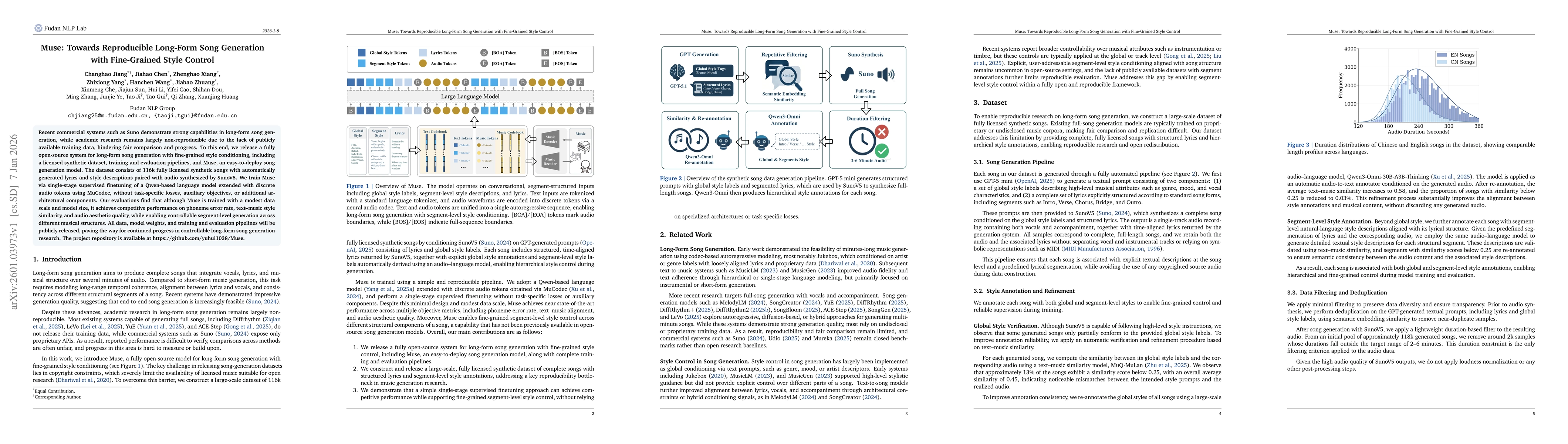 Thumbnail for Muse: Towards Reproducible Long-Form Song Generation with Fine-Grained Style Control