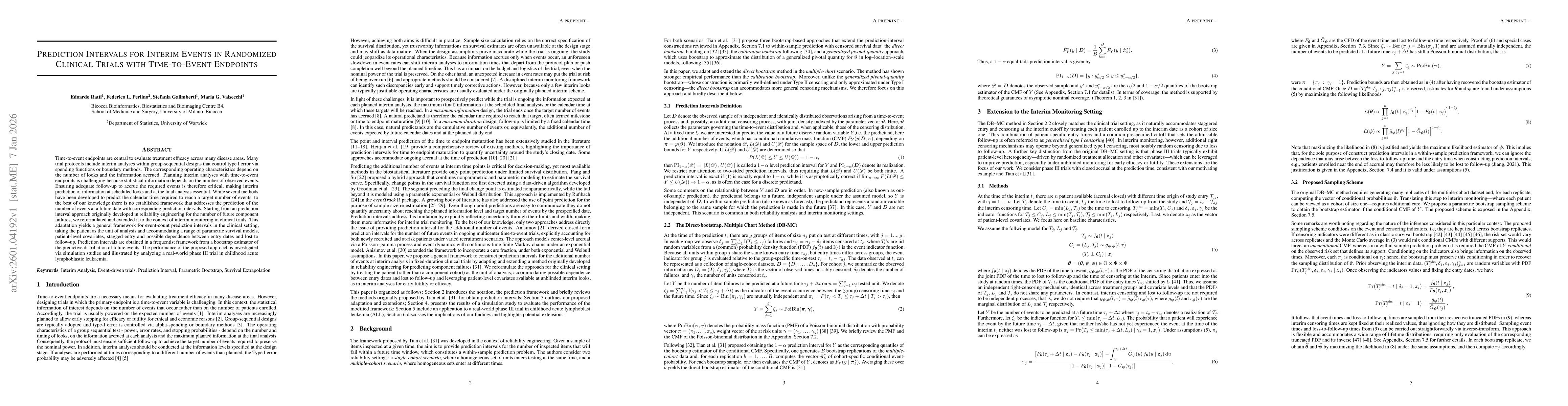 Thumbnail for Prediction Intervals for Interim Events in Randomized Clinical Trials with Time-to-Event Endpoints