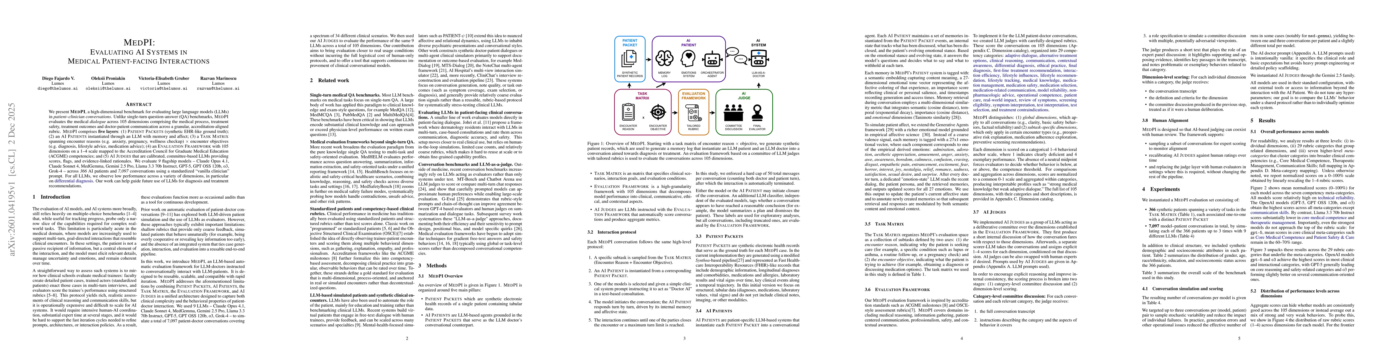 Thumbnail for MedPI: Evaluating AI Systems in Medical Patient-facing Interactions