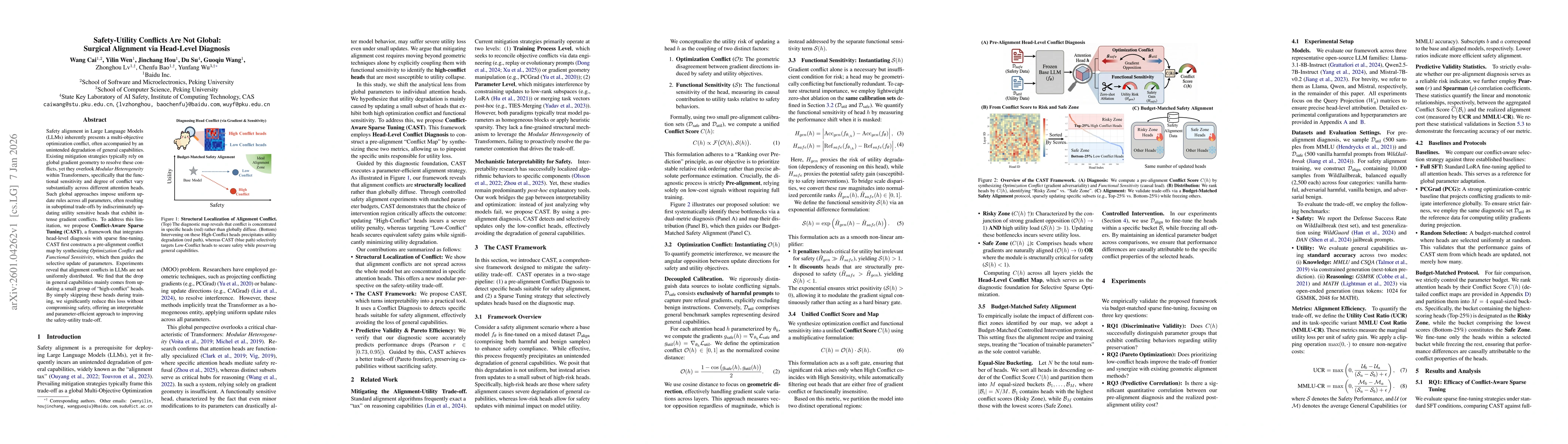 Thumbnail for Safety-Utility Conflicts Are Not Global: Surgical Alignment via Head-Level Diagnosis