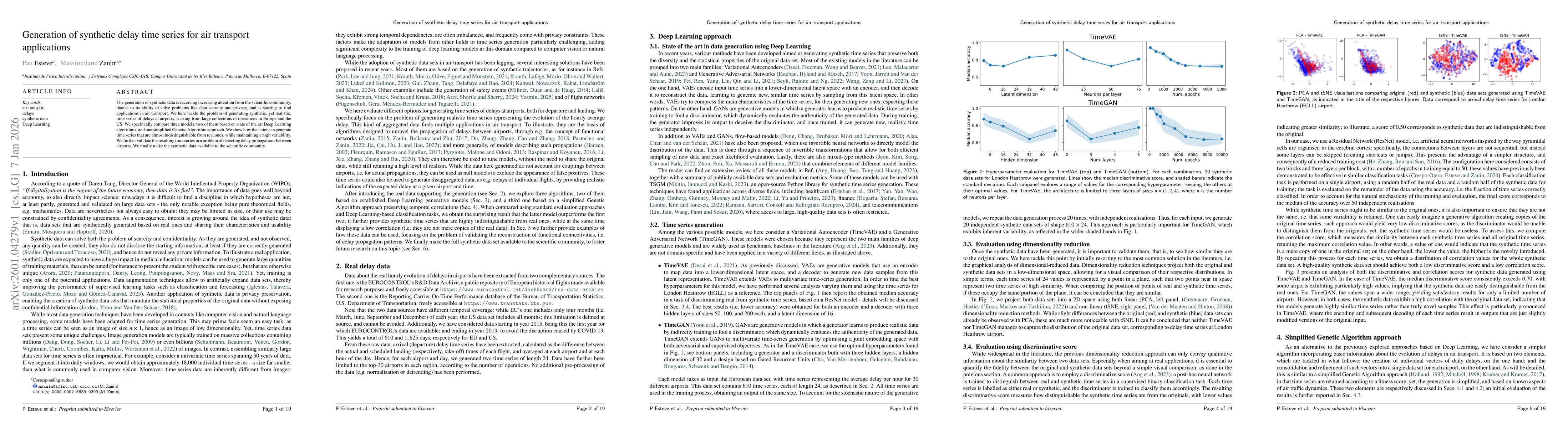 Thumbnail for Generation of synthetic delay time series for air transport applications