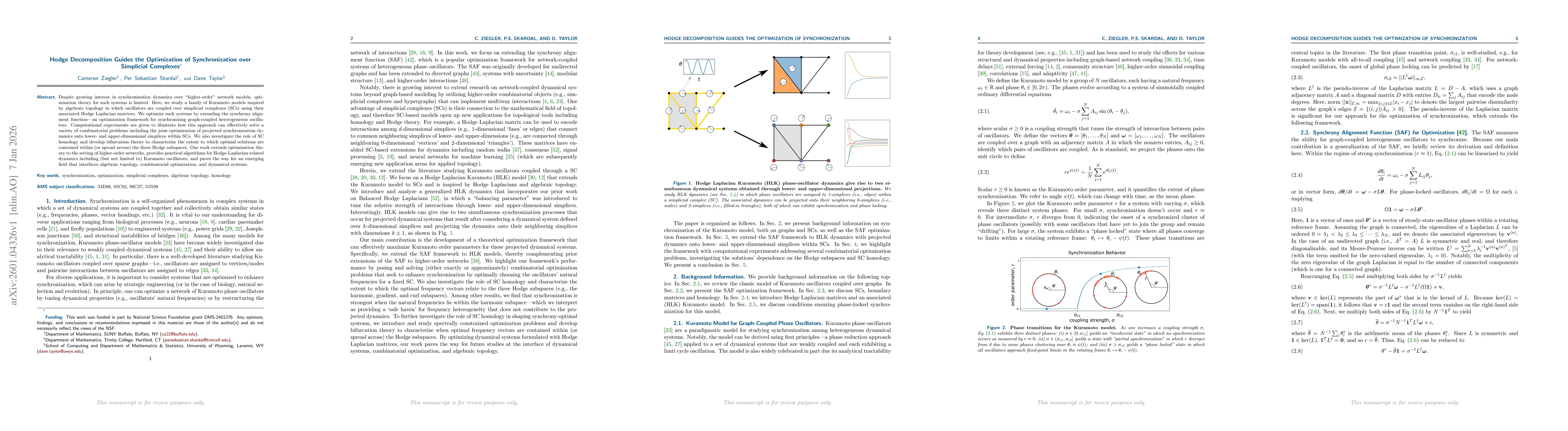 Thumbnail for Hodge Decomposition Guides the Optimization of Synchronization over Simplicial Complexes