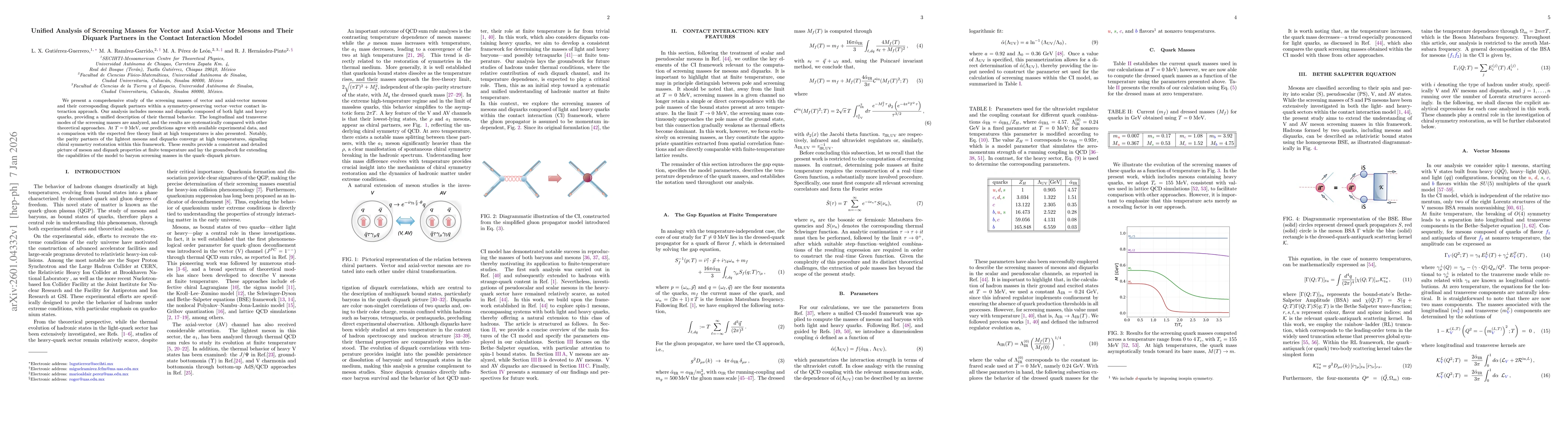 Thumbnail for Unified analysis of screening masses for vector and axial-vector mesons and their diquark partners in the Contact Interaction model