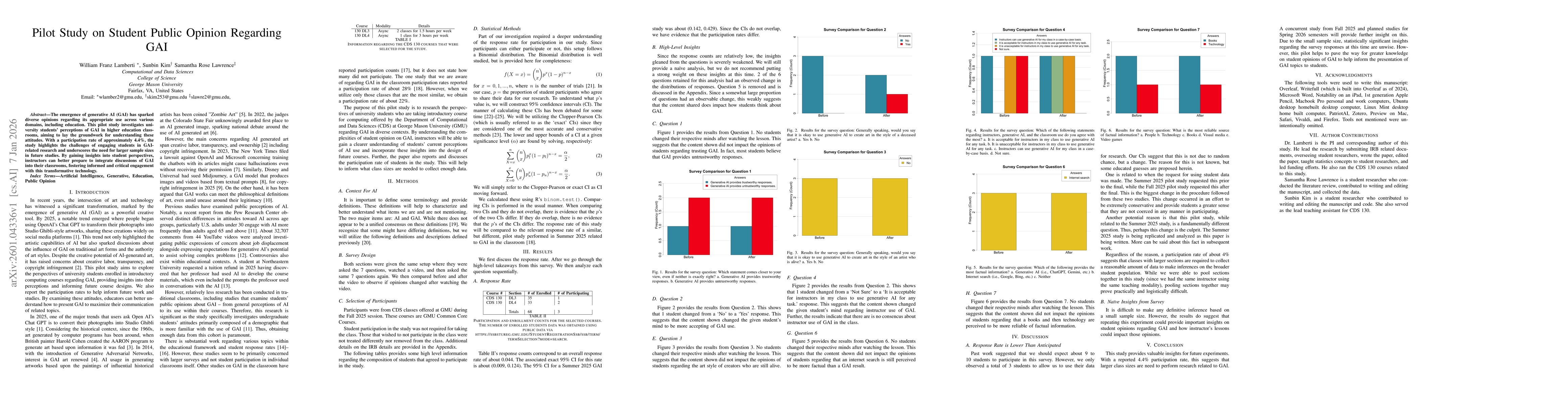 Thumbnail for Pilot Study on Student Public Opinion Regarding GAI