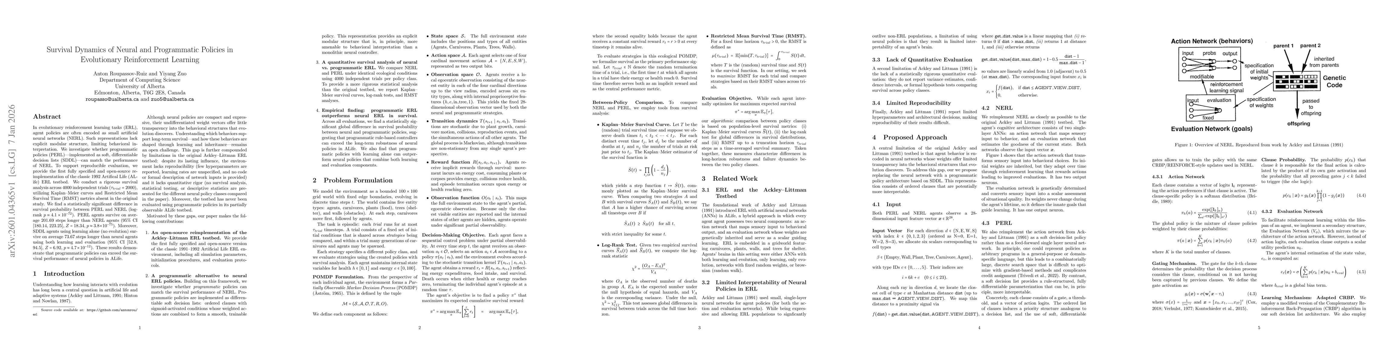 Thumbnail for Survival Dynamics of Neural and Programmatic Policies in Evolutionary Reinforcement Learning