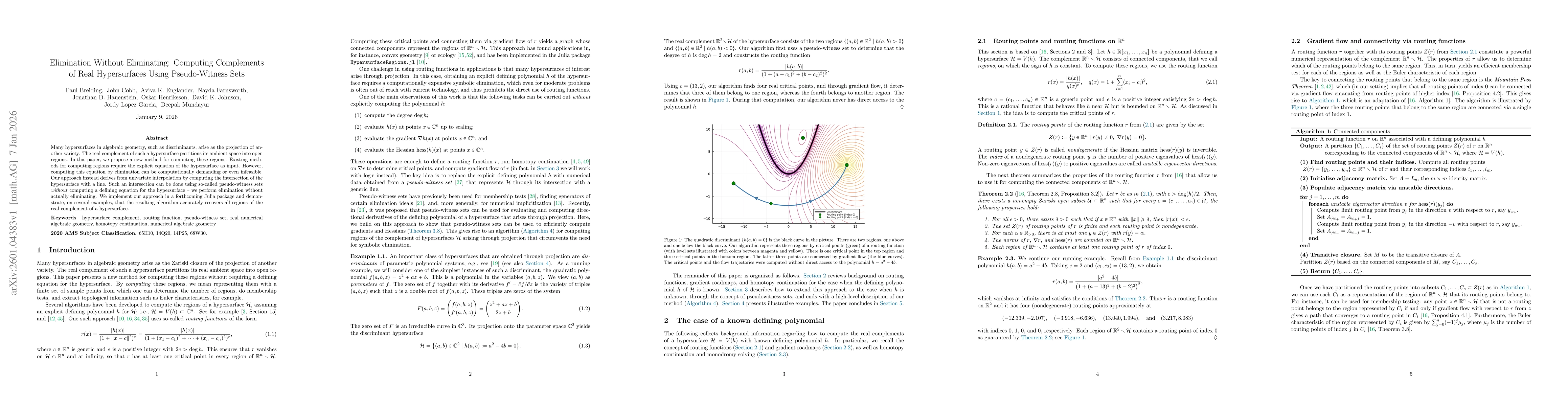 Thumbnail for Elimination Without Eliminating: Computing Complements of Real Hypersurfaces Using Pseudo-Witness Sets