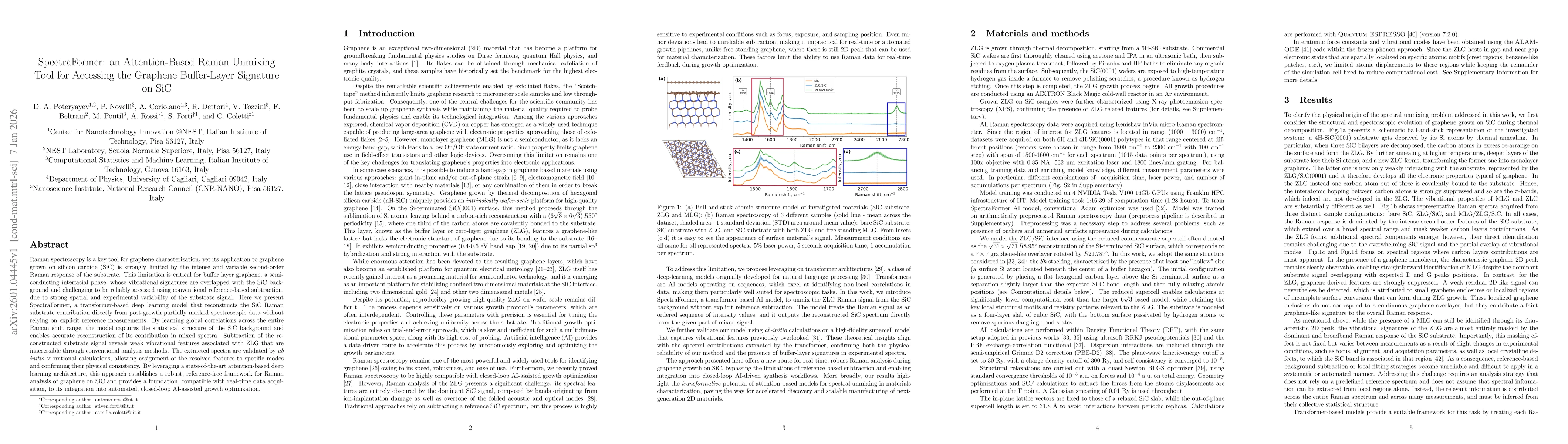 Thumbnail for SpectraFormer: an Attention-Based Raman Unmixing Tool for Accessing the Graphene Buffer-Layer Signature on SiC