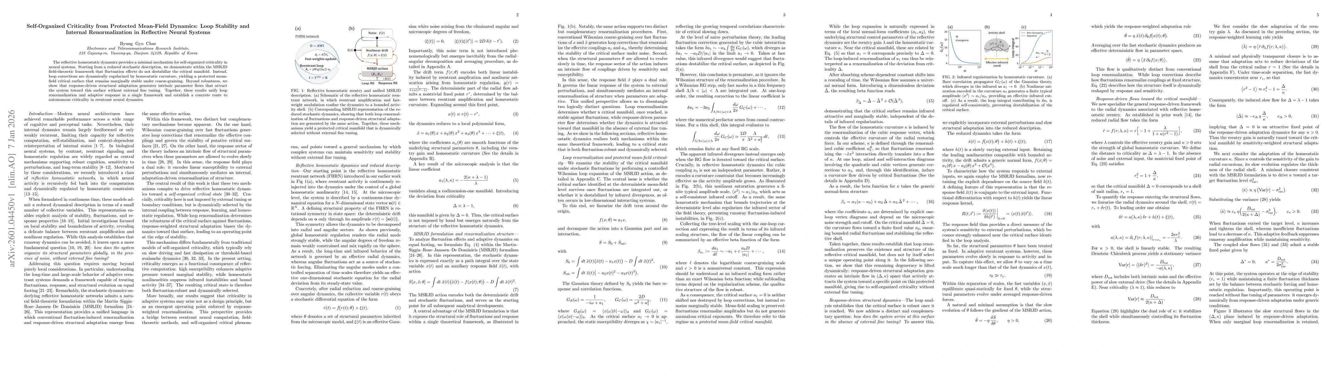 Thumbnail for Self-Organized Criticality from Protected Mean-Field Dynamics: Loop Stability and Internal Renormalization in Reflective Neural Systems