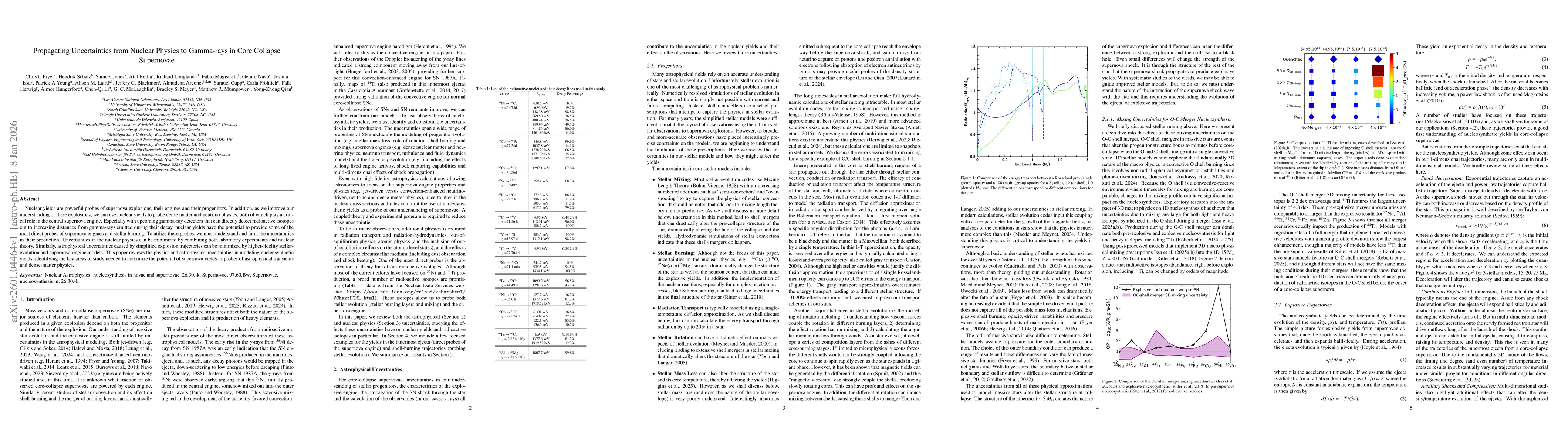 Thumbnail for Propagating Uncertainties from Nuclear Physics to Gamma-rays in Core Collapse Supernovae