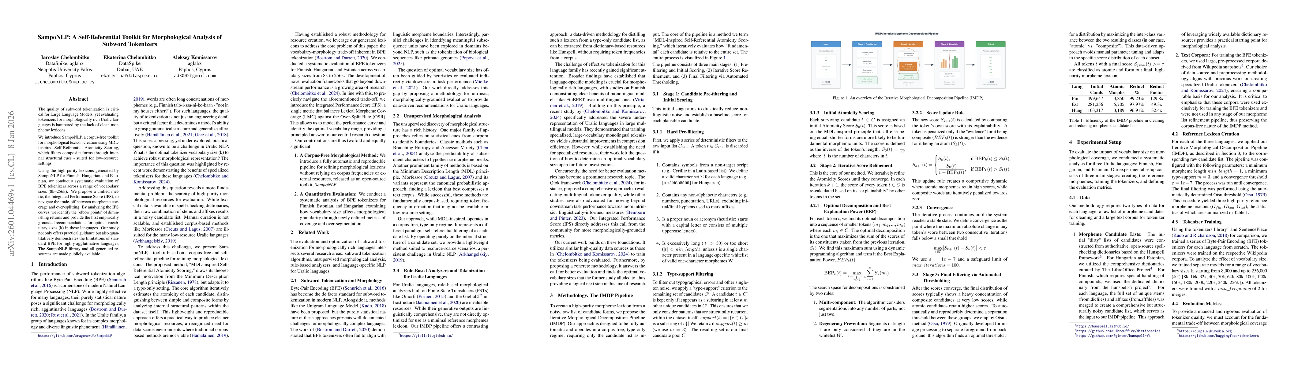 Thumbnail for SampoNLP: A Self-Referential Toolkit for Morphological Analysis of Subword Tokenizers
