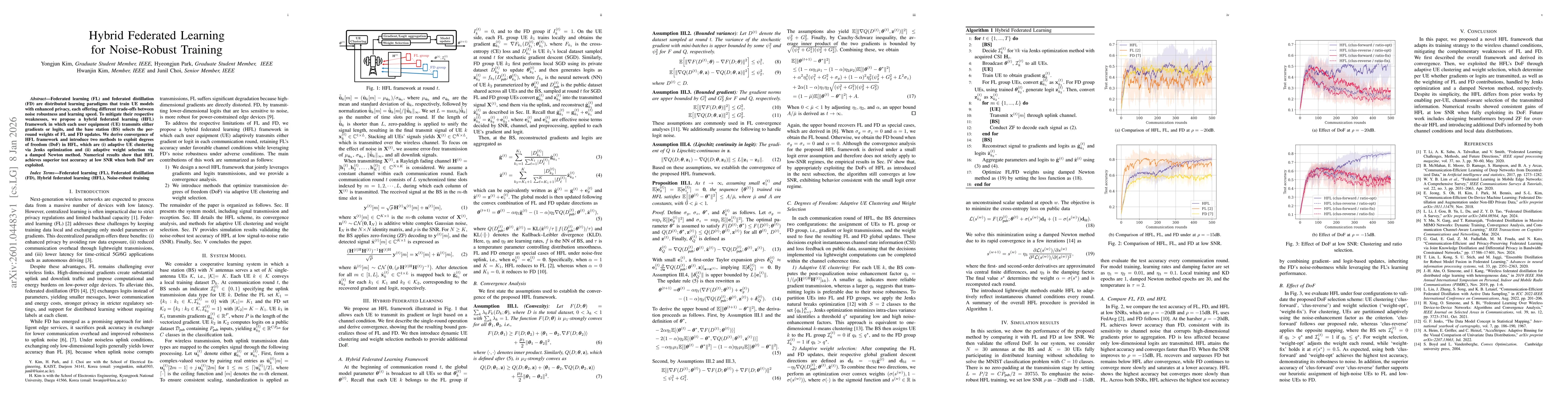 Thumbnail for Hybrid Federated Learning for Noise-Robust Training