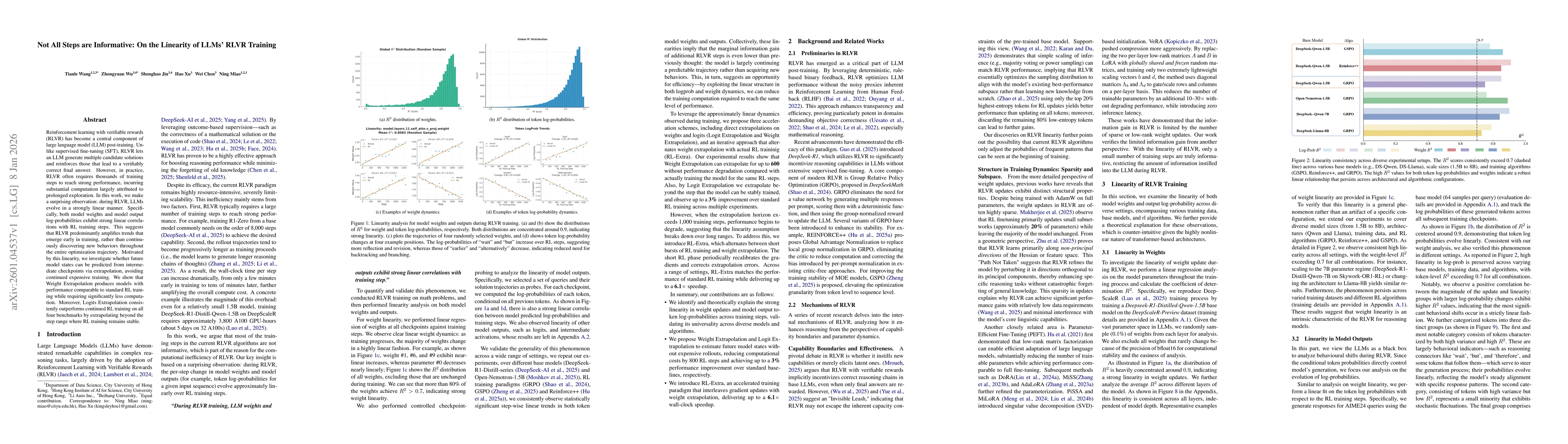 Thumbnail for Not All Steps are Informative: On the Linearity of LLMs' RLVR Training