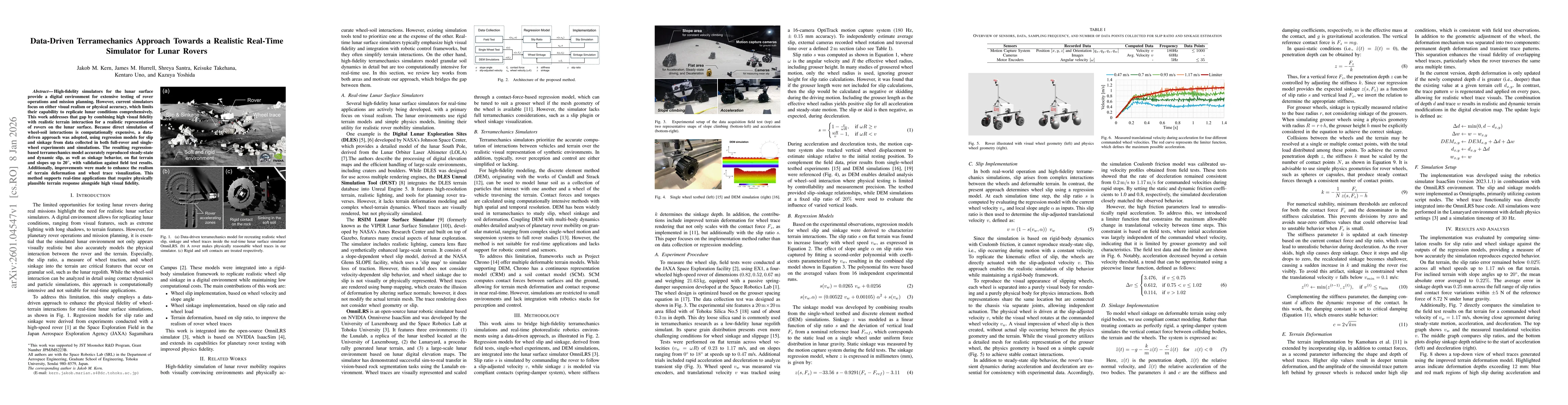 Thumbnail for Data-Driven Terramechanics Approach Towards a Realistic Real-Time Simulator for Lunar Rovers