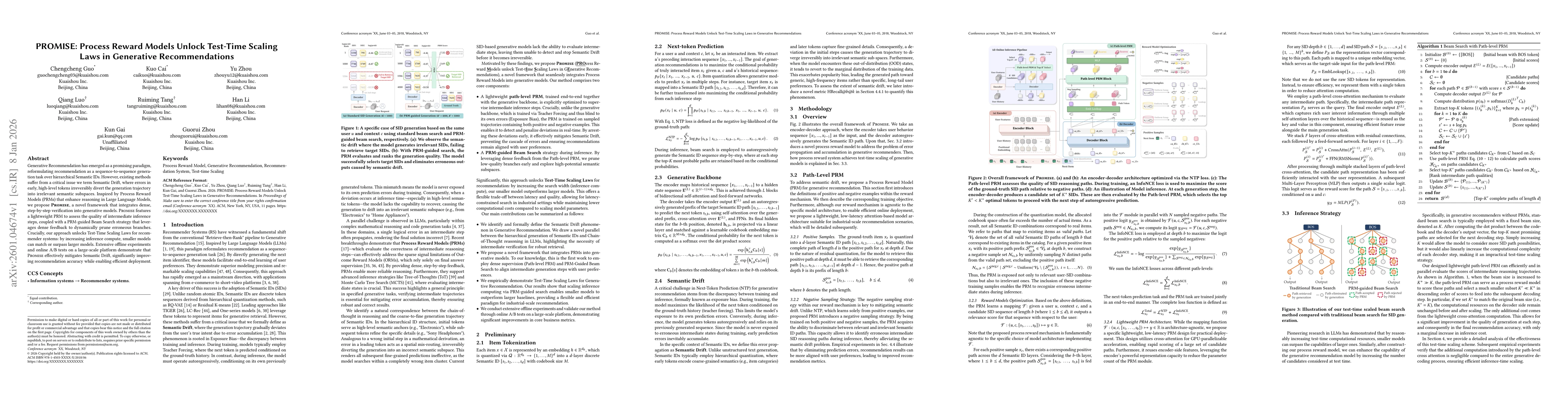 Thumbnail for PROMISE: Process Reward Models Unlock Test-Time Scaling Laws in Generative Recommendations