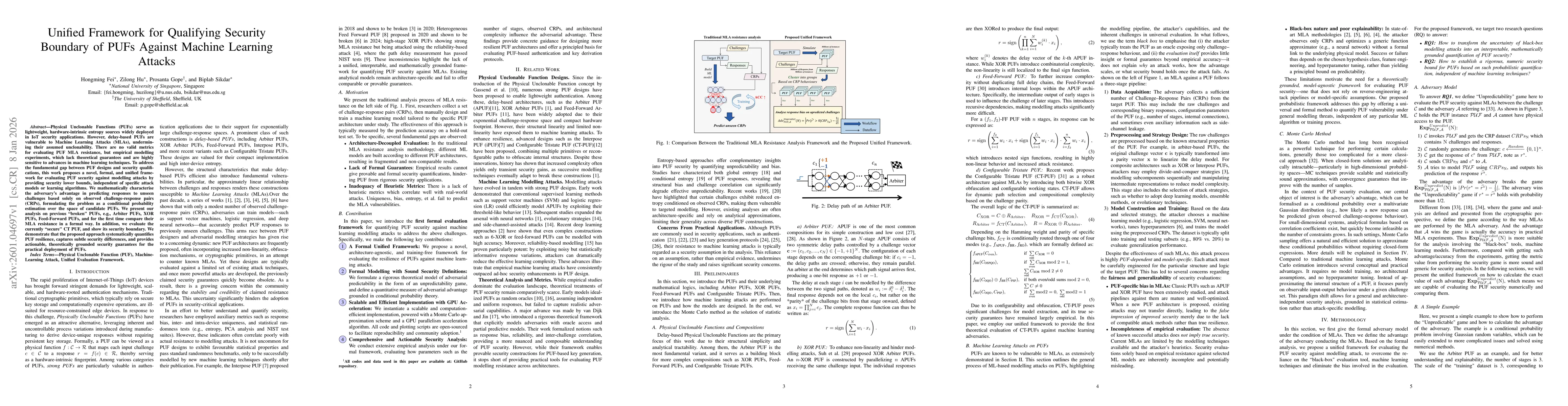 Thumbnail for Unified Framework for Qualifying Security Boundary of PUFs Against Machine Learning Attacks
