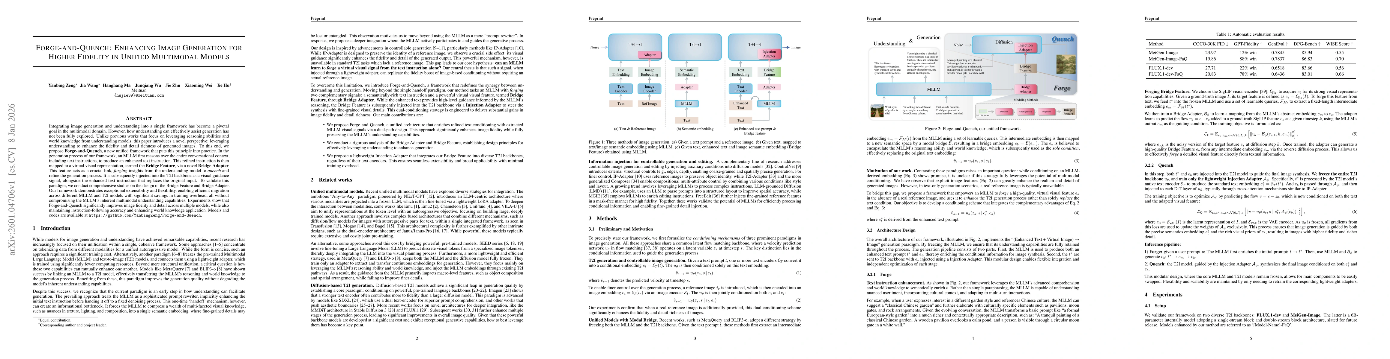 Thumbnail for Forge-and-Quench: Enhancing Image Generation for Higher Fidelity in Unified Multimodal Models