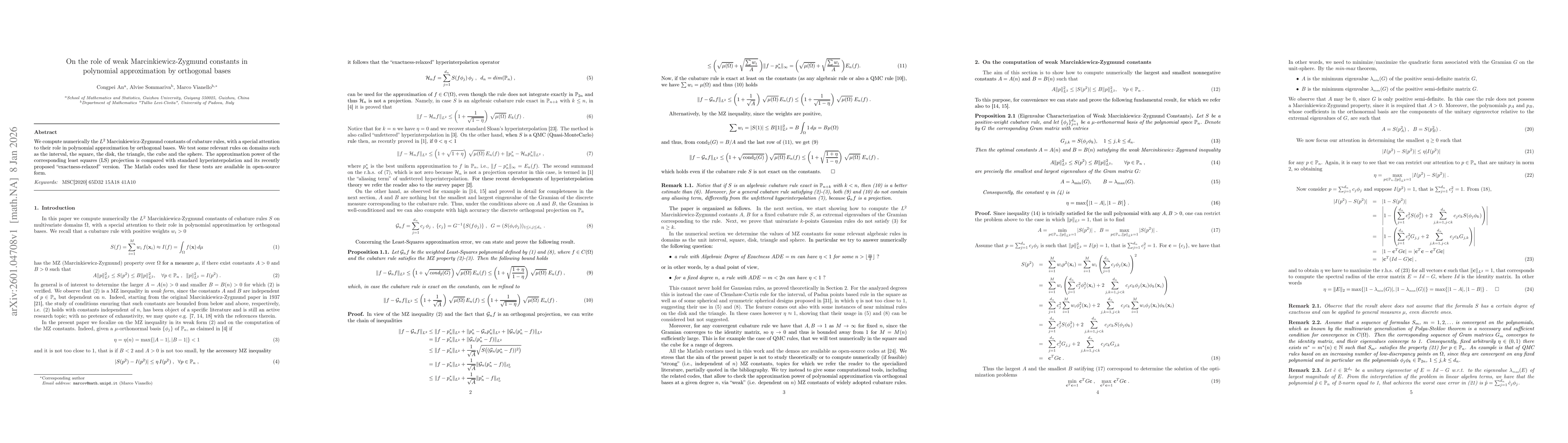 Thumbnail for On the role of weak Marcinkiewicz-Zygmund constants in polynomial approximation by orthogonal bases