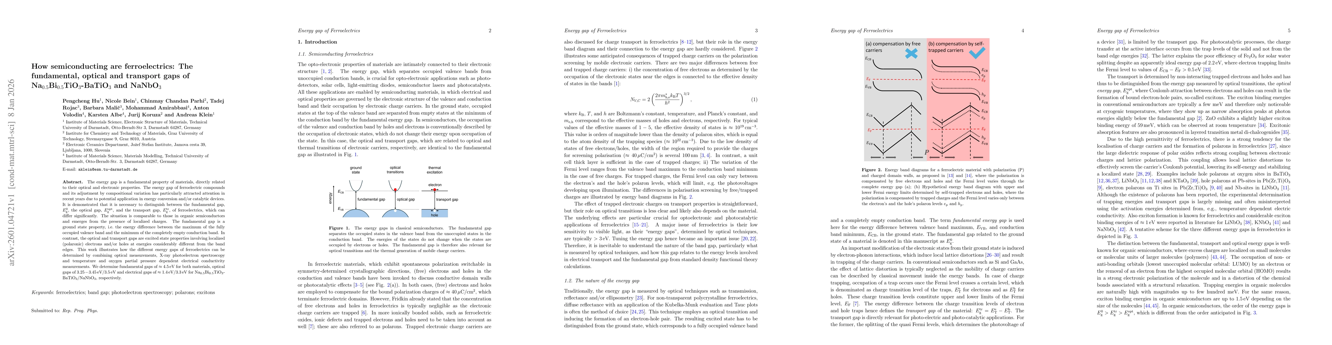 Thumbnail for How semiconducting are ferroelectrics: The fundamental, optical and transport gaps of Na$_{0.5}$Bi$_{0.5}$TiO$_3$-BaTiO$_3$ and NaNbO$_{3}$