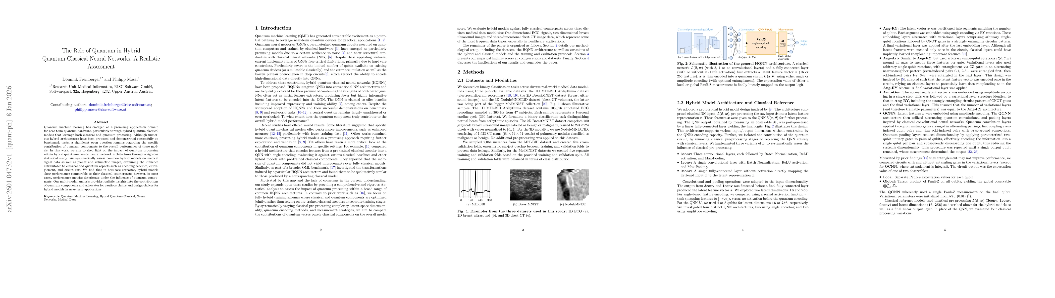 Thumbnail for The Role of Quantum in Hybrid Quantum-Classical Neural Networks: A Realistic Assessment