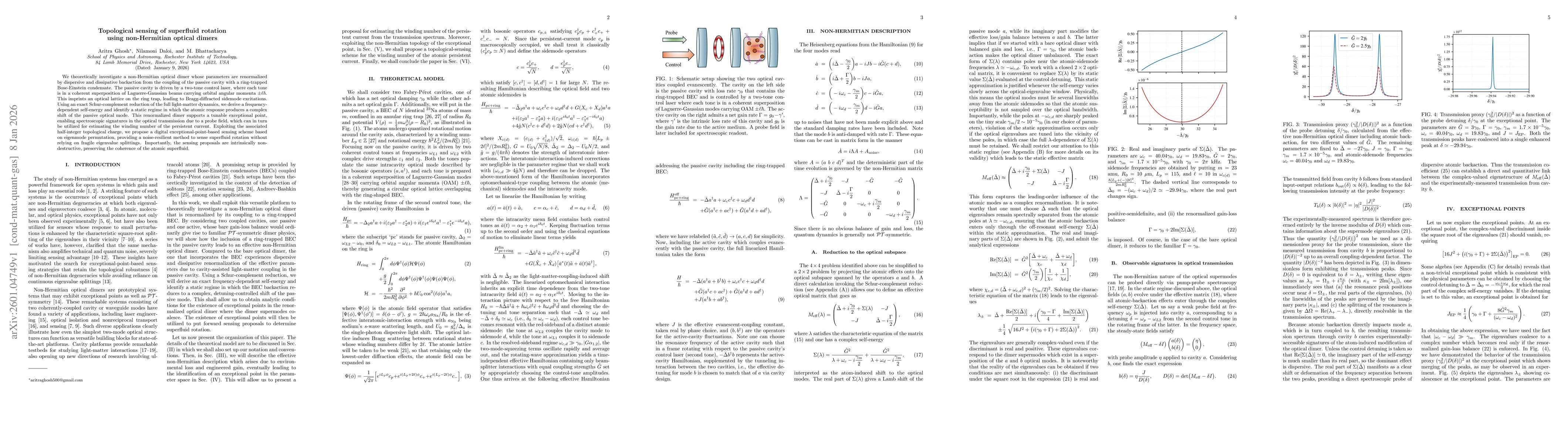 Thumbnail for Topological sensing of superfluid rotation using non-Hermitian optical dimers