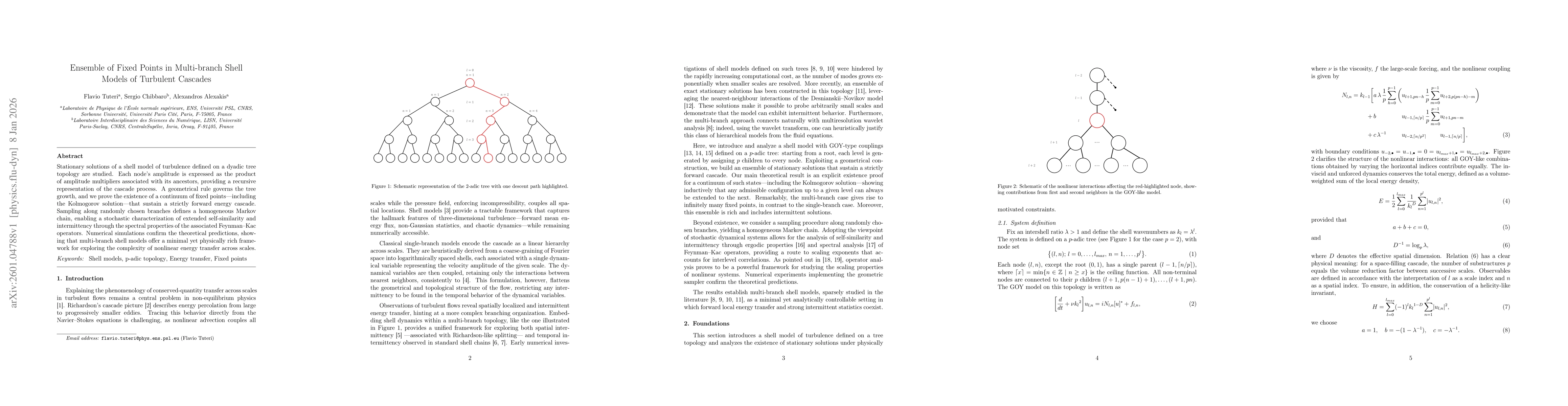 Thumbnail for Ensemble of Fixed Points in Multi-branch Shell Models of Turbulent Cascades
