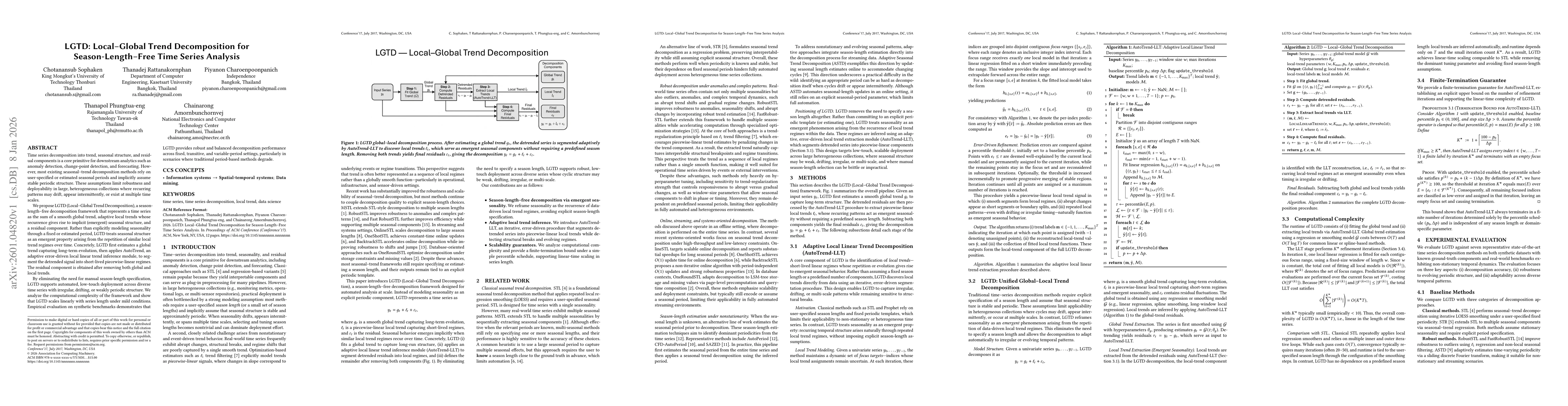 Thumbnail for LGTD: Local-Global Trend Decomposition for Season-Length-Free Time Series Analysis
