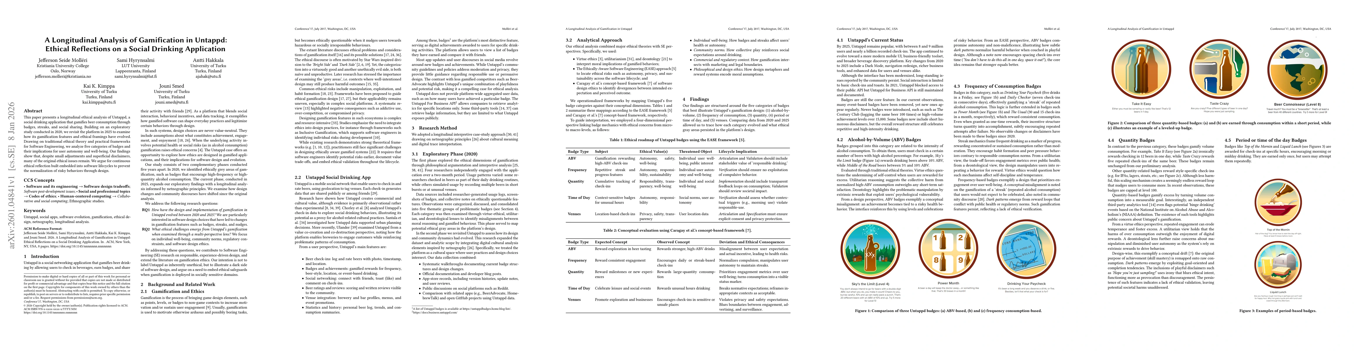 Thumbnail for A Longitudinal Analysis of Gamification in Untappd: Ethical Reflections on a Social Drinking Application